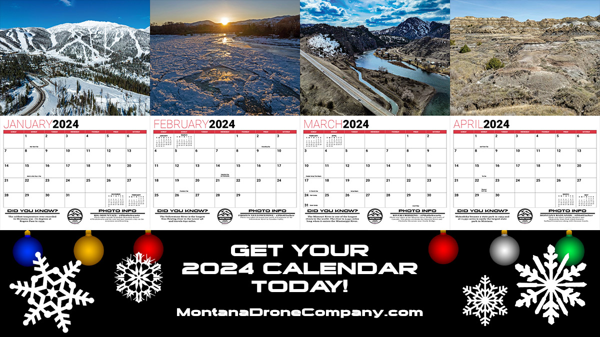 2024 Montana Calendar For Sale First Four Months Preview