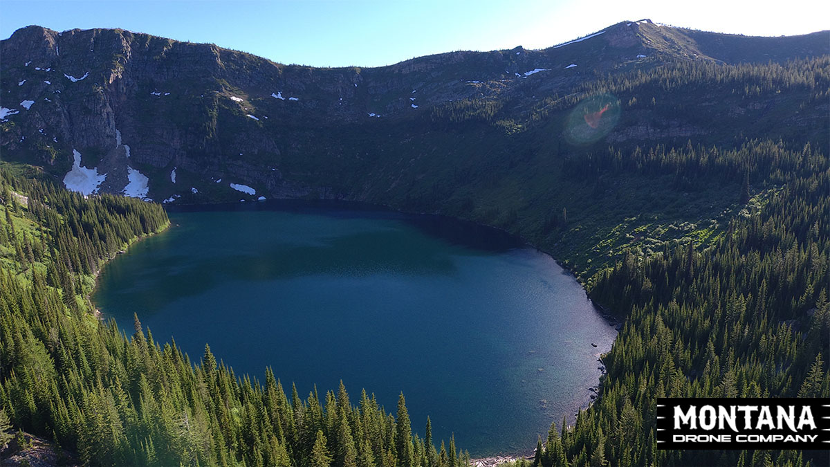 Aerial Photos Heart Pearl Lake Montana Pilot Schwartz