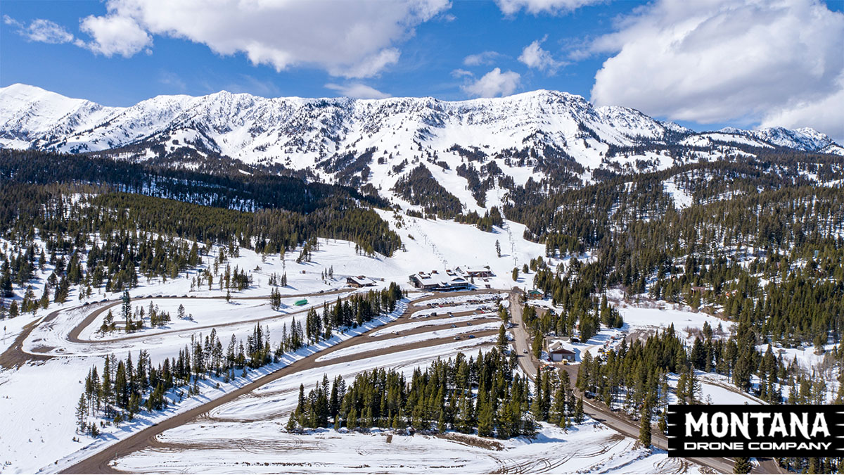 Bridger Bowl Empty Parking Lots Drone Pilot Fischer