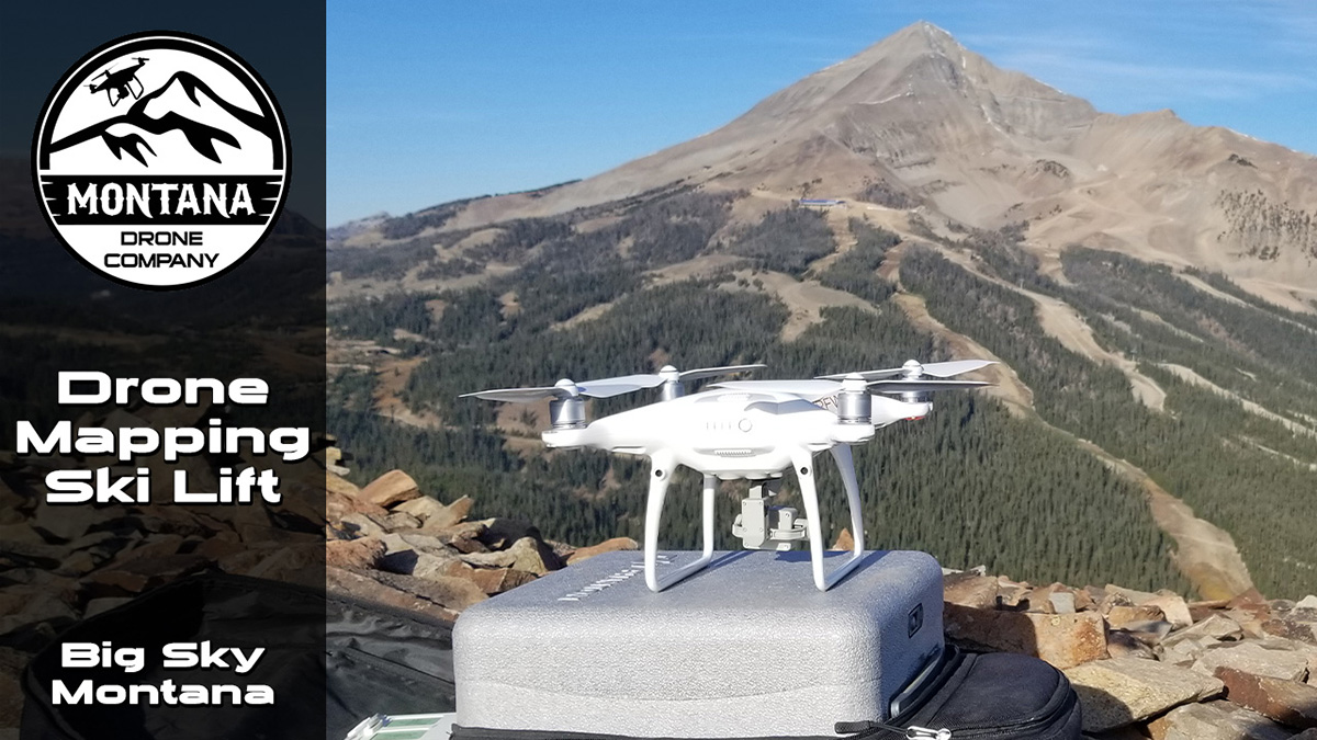 Drone Mapping a Skiing Chair Lift in Big Sky MT | Montana Drone Company