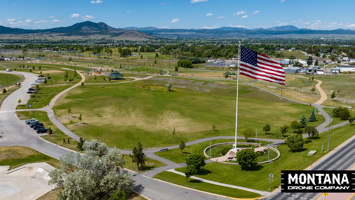 Memorial Park American Flag Photo Helena Montana