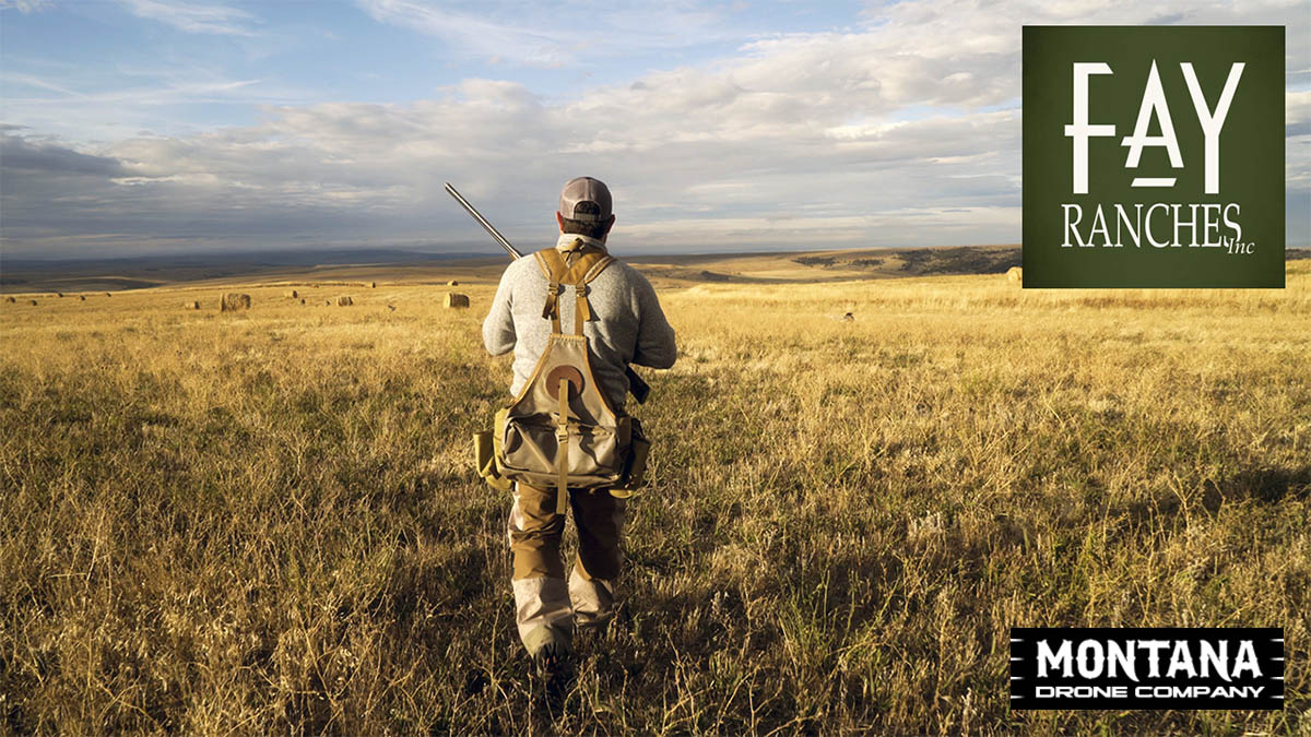 Montana Bird Hunting Video | Rockin 99 Ranch | Drone Aerial Footage