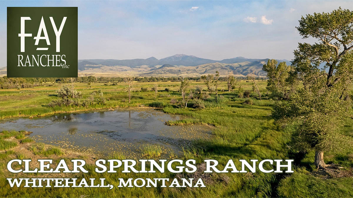 Montana Property For Sale | Clear Springs Ranch | Whitehall, MT