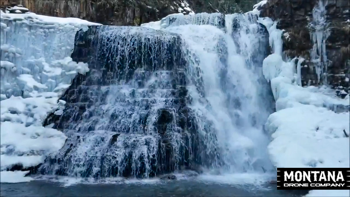 Ousel Falls Big Sky Montana | Drone Video Footage