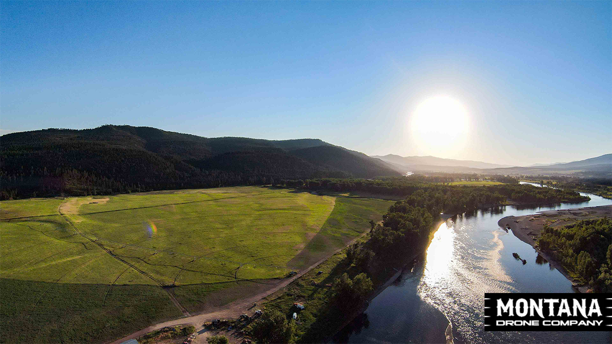 Summer On The Clark Fork Watering Pivot Drawing Water For Field