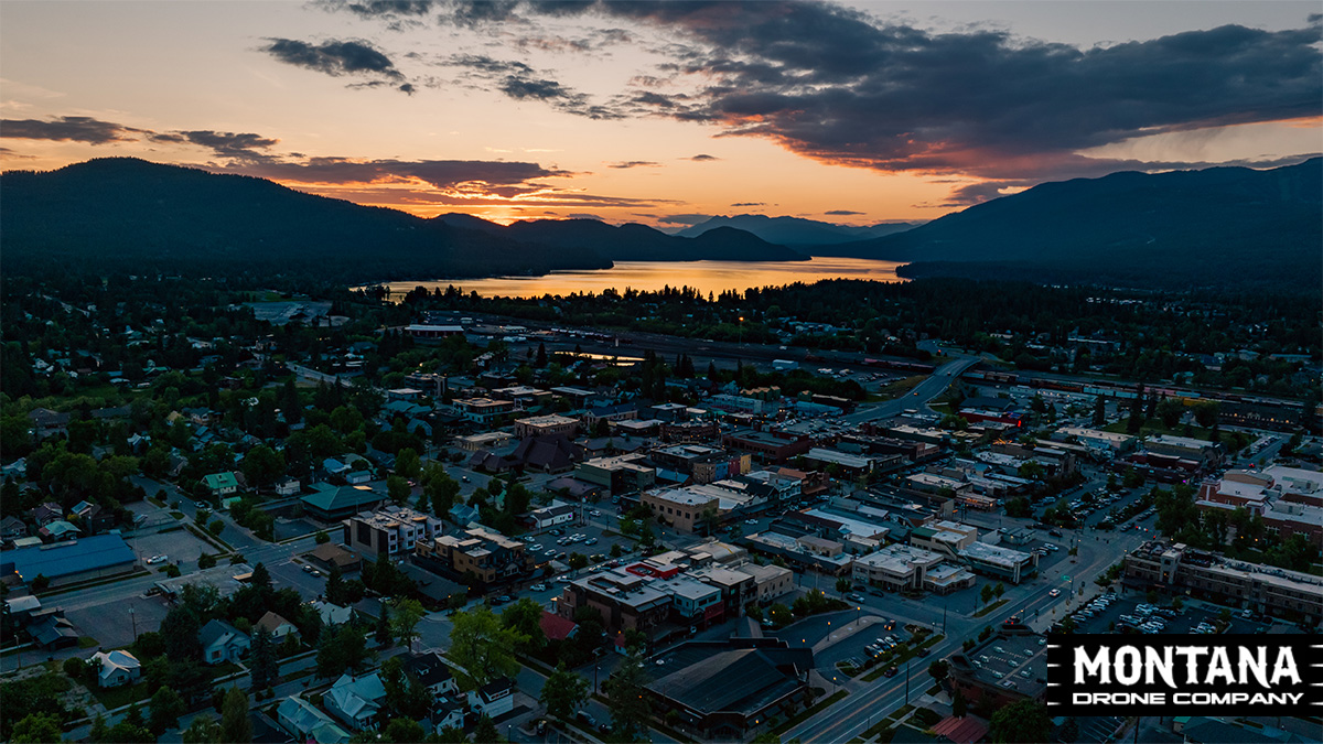sunset on whitefish montana july 2024 pilot blauer