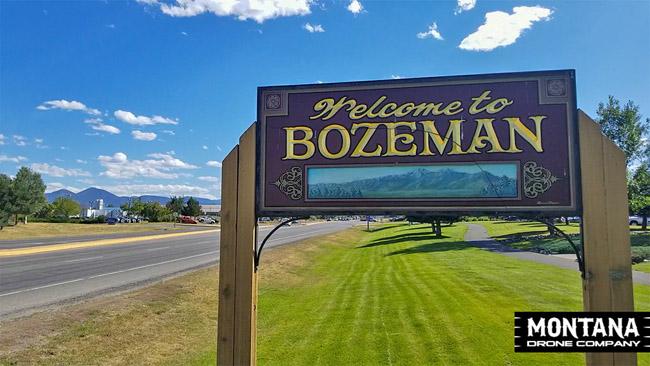 Entrance Sign North Side Bozeman Montana
