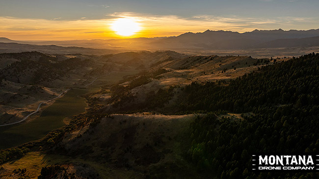 Sunrise Over Bangtail Mountains By Pilot Fischer
